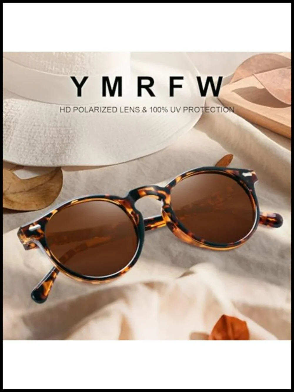Vintage Round Polarized Sunglasses UV Protection Retro Circle Glasses